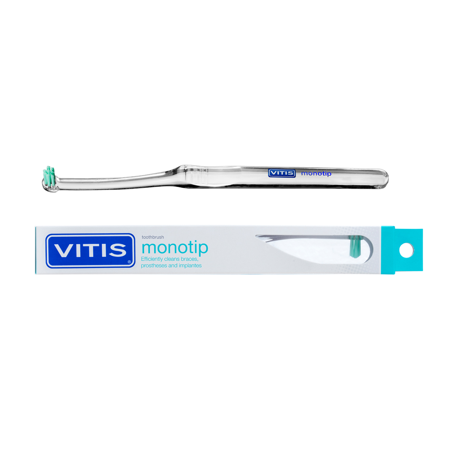 VITIS Зубная щётка Monotip в твердой упаковке аксессуары для ухода за полостью рта dentaid зубная щётка vitis monotip в твердой упаковке