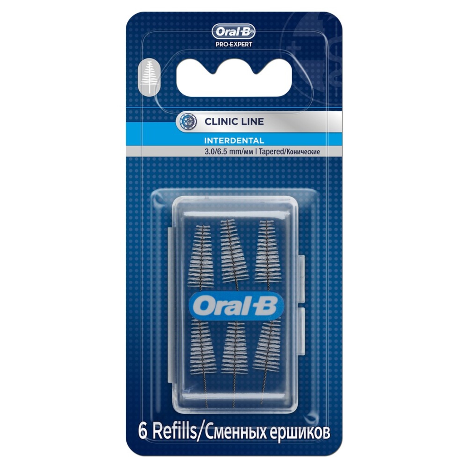 Купить Орал-Б ершики для межзубных щеток конические сменные №6, Oral-B