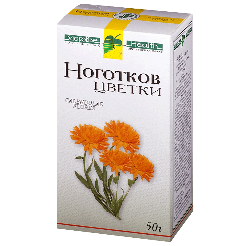 цена Ноготки (календула) цветки 50г