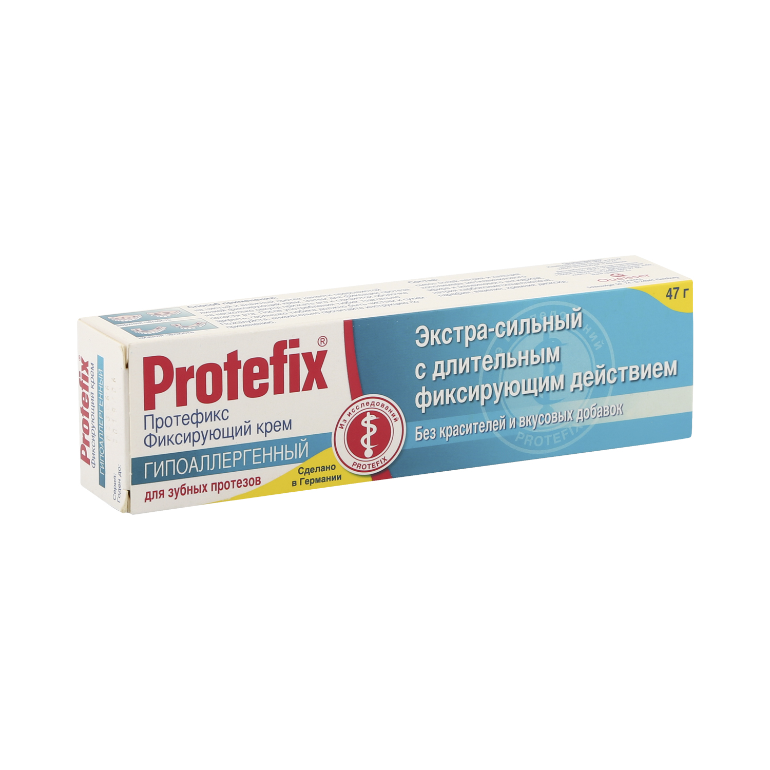 Протефикс крем для фиксации зубн.протезов гипоаллергенный экстрасильный 40мл