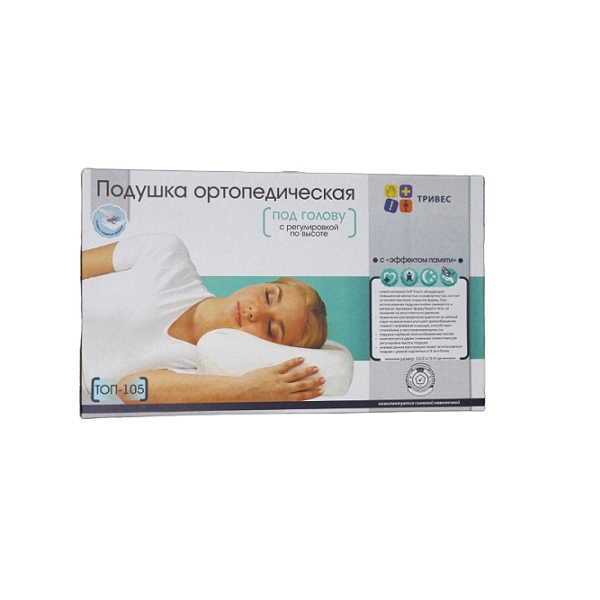 Тривес подушка ТОП-105 д взрослых эффект памяти тривес подушка д новорожденных топ 110