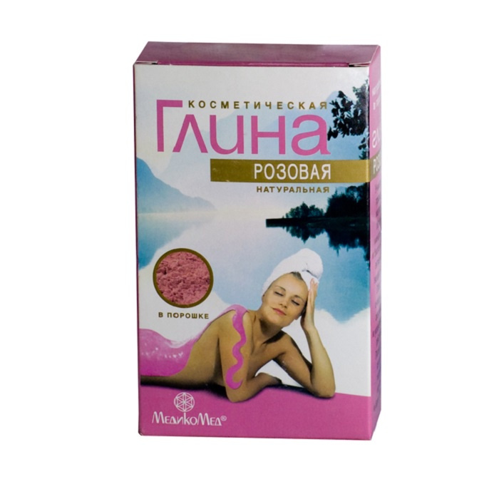 

Глина косметическая розовая 100г
