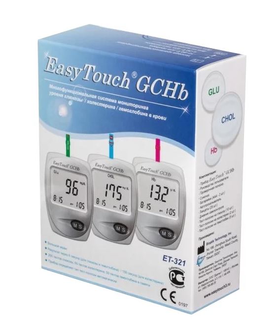 Изи Тач прибор GCHb для измерения холестерина/глюкозы/гемоглобина в крови