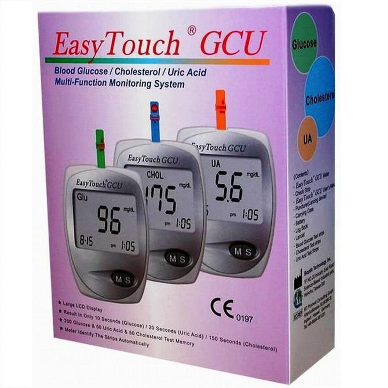 Изи Тач прибор GCU для измерения холестерина/глюкозы/мочевой к-ты в крови