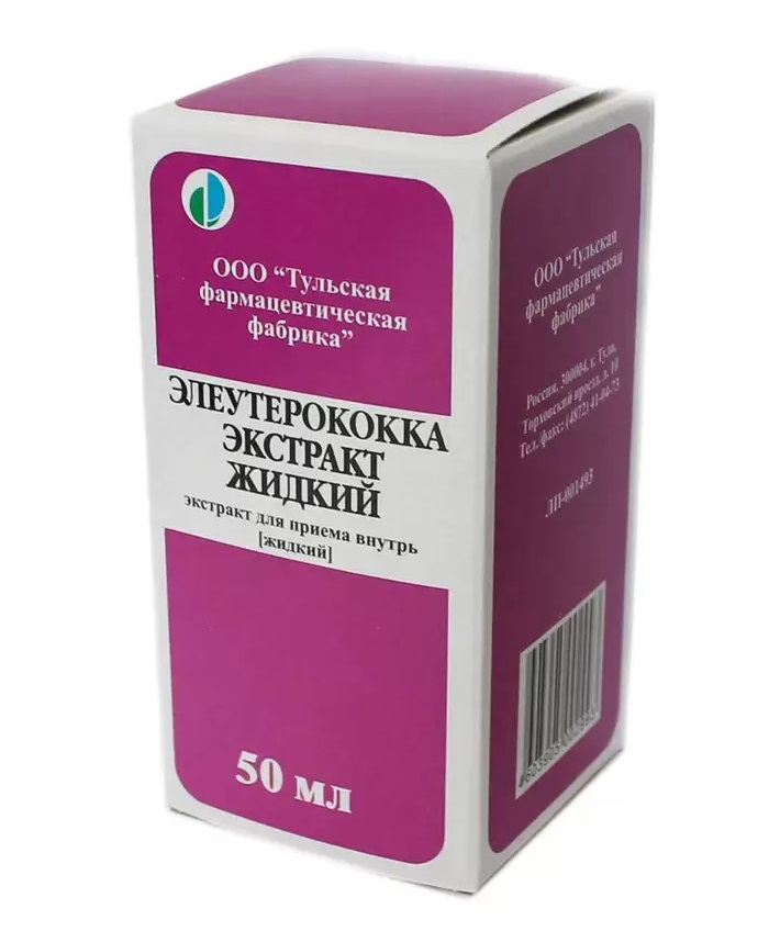 

Элеутерококка экстракт р-р д приема внутрь 50мл