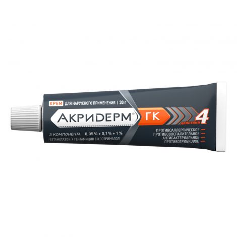 Акридерм ГК крем 30г №3