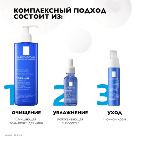 Ля Рош-Позе Толеран Дермаллерго Ультра Ночной крем-уход для кожи лица и вокруг глаз 40мл №6