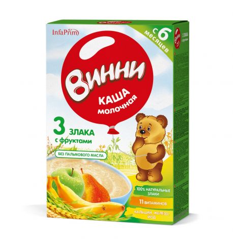 Винни каша 3 злака фрукты 200г