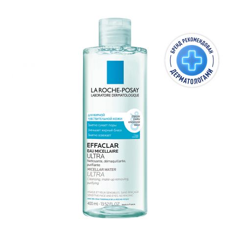 Ля Рош-Позе Эфаклар Ультра вода мицеллярная для жирной/проблемной кожи 400мл М2862404