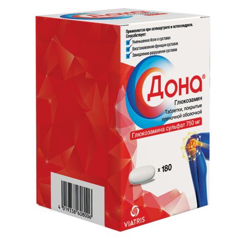 Дона таб.п/о плен. 750мг №180 №3