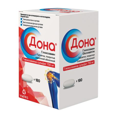 Дона таб.п/о плен. 750мг №180 №2