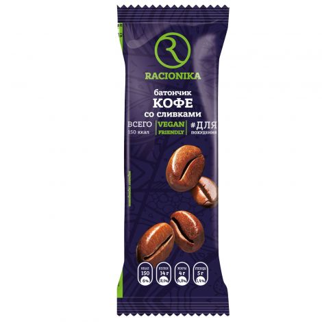 Рационика батончик Диет постный кофе со сливками 50г