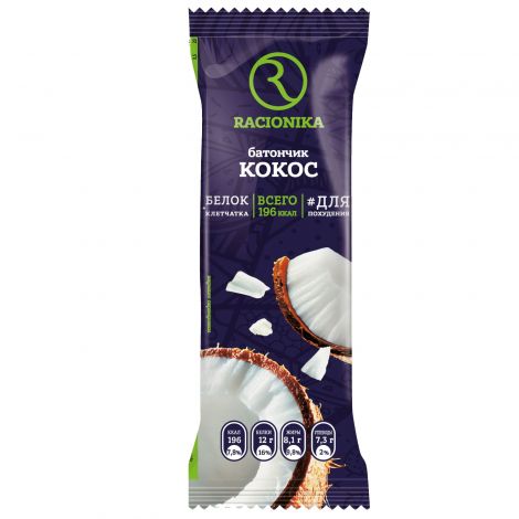 Рационика батончик Диет кокос 60г