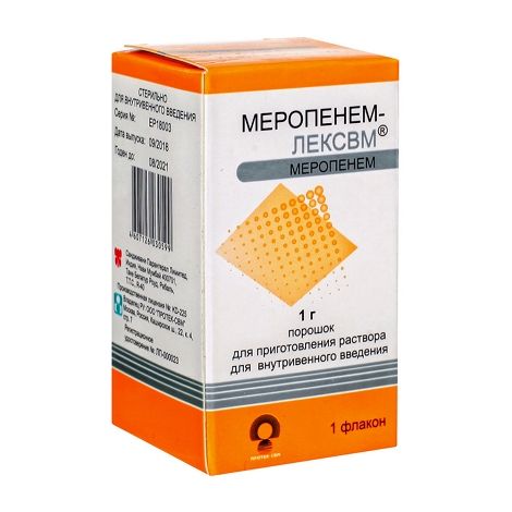 Меропенем пор. для приг.р-ра 1г