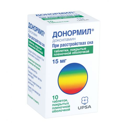Донормил таб.п/о плен. 15мг №10
