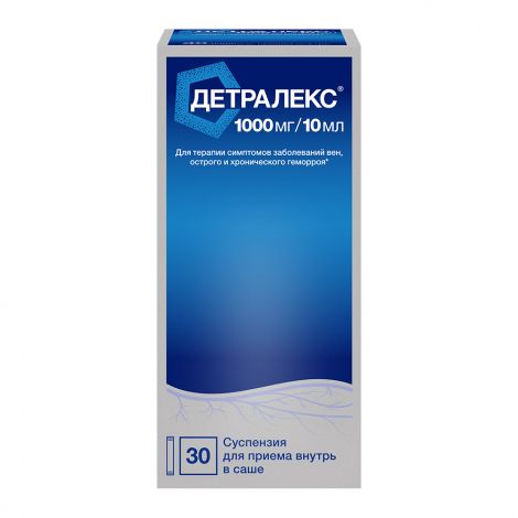 Детралекс сусп. для пр.внутрь 1000мг/10мл саше №30