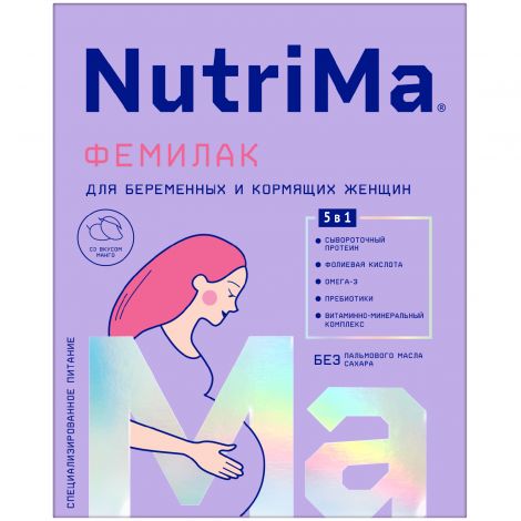 Фемилак напиток молочный для беременных/кормящих женщин манго 350г