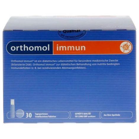 Ортомол иммун. жидкость 20 мл фл.+таб.450мг+таб.500мг.№30