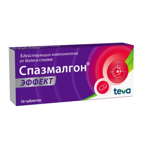 Спазмалгон эффект таблетки покрытые пленочной оболочкой №10 №2