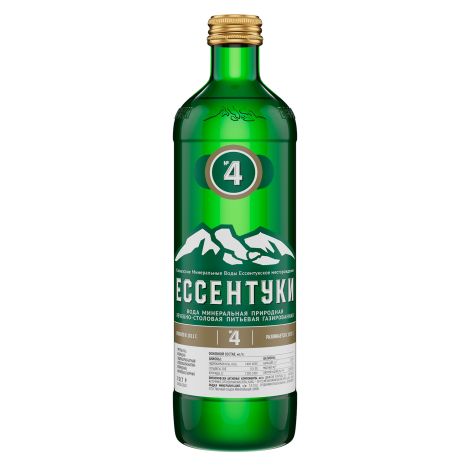 Ессентуки вода минеральная №4 стекло 0,45л