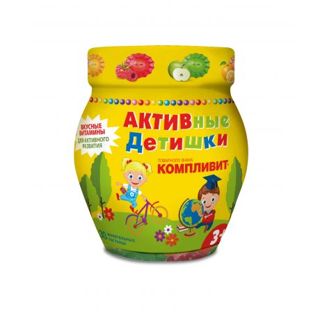 Компливит Активные Детишки паст.жев. №30 (БАД)