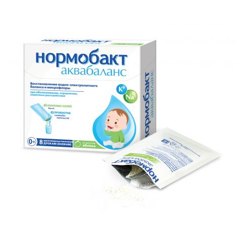 Нормобакт Аквабаланс Дуокам пак. двухкамерн. со вкусом яблока №8 №2