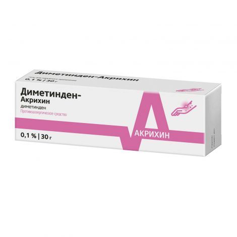 Диметинден-Акрихин гель д/наруж.прим. 0,1% 30г №3