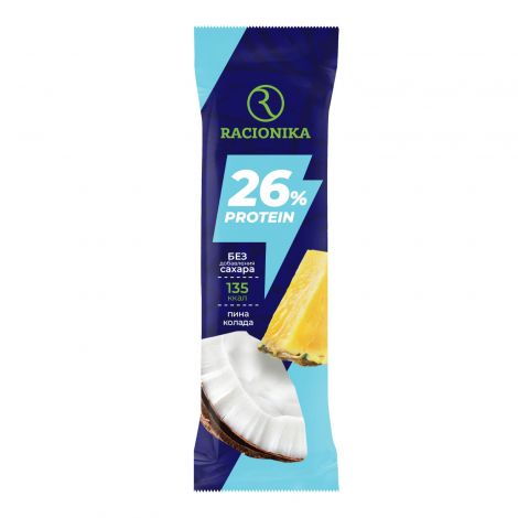 Рационика Протеин батончик высокобелковый неглазир. Пина-Колада 45г