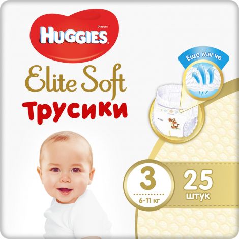 Хаггис подгузники Элит Софт 3 6-11кг №25