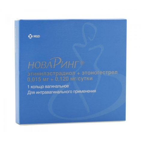 Новаринг кольцо вагинальное 0,12мг/0,015мг с аппликатором №1