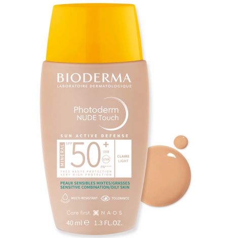 Биодерма Фотодерм Солнцезащ. флюид с тоном минер. фильтры SPF50+ светлый тон 40мл 28588B №2