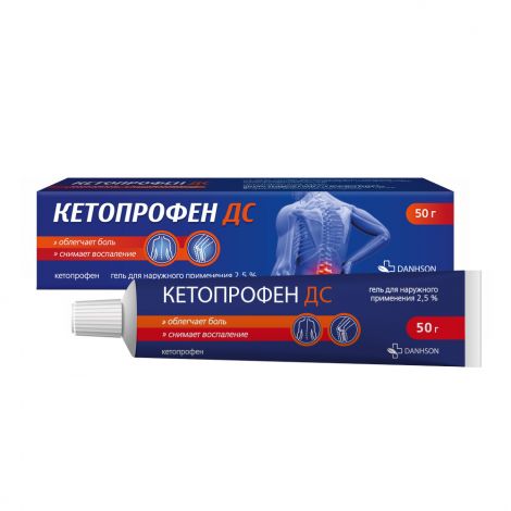 Кетопрофен ДС гель 2,5%  50г №3