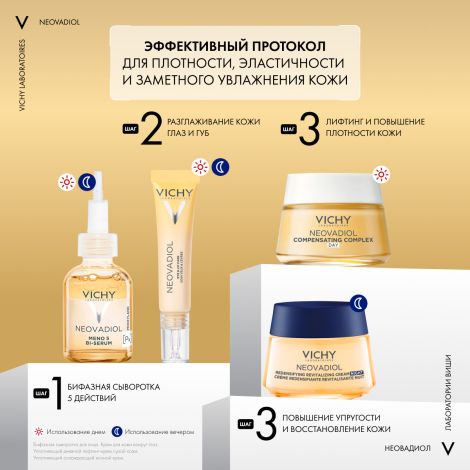 Виши Неовадиол Дневной антивозрастной лифтинг-крем для сухой кожи лица, уплотняющий в период пред-менопаузы 50мл №6