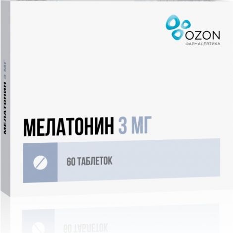 Мелатонин таб. п/о плен. 3мг №60 №4