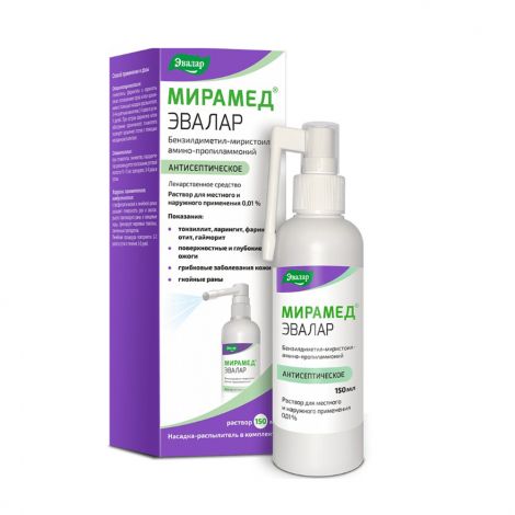 Мирамед Эвалар р-р для мест./нар. прим. 0,01% с нас.-распыл. 150мл