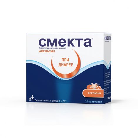 Смекта пор. для приг. сусп. для приема внутрь апельсин пак. 3г №20