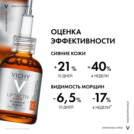 Виши Лифтактив Супрем сыворотка вит С15 для антиоксидант. защиты кожи 20мл №3