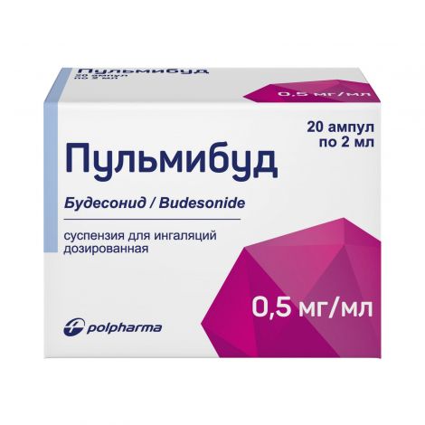 Пульмибуд сусп.д/ингал. 0,5мг/мл 2мл №20