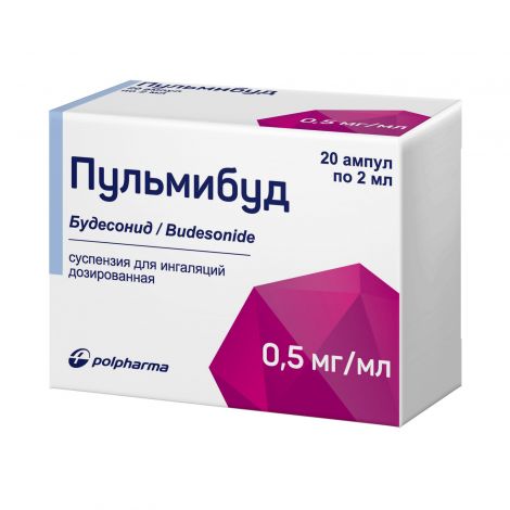 Пульмибуд сусп.д/ингал. 0,5мг/мл 2мл №20 №2