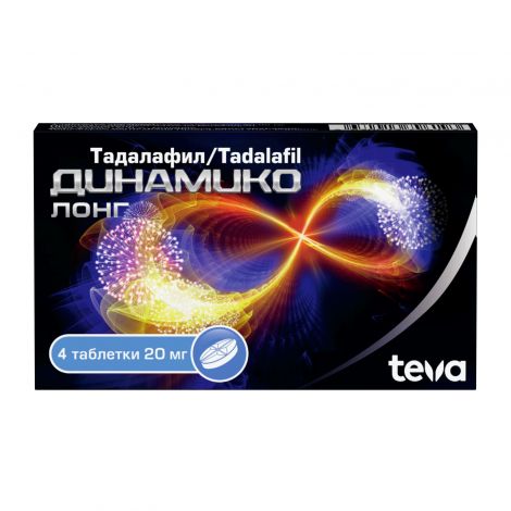 Динамико Лонг таб.п/о плен. 20мг №4 №3