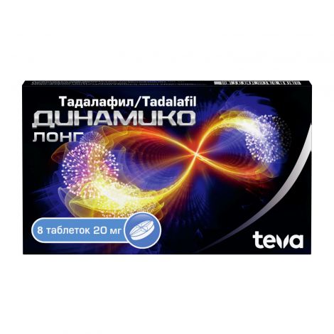 Динамико Лонг таб.п/о плен. 20мг №8 №3