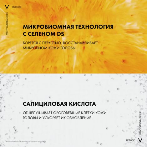 Виши Деркос шампунь-уход интенс. против перхоти 200мл №6