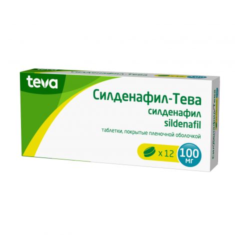 Силденафил-Тева таб.п/о плен. 100мг №12 №2