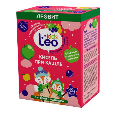 Леовит Лео Кидс кисель для детей при кашле 12,0 пак №5