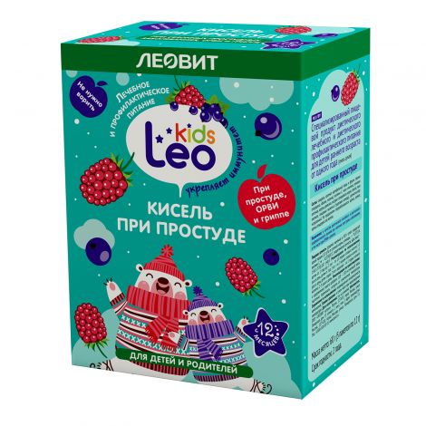 Леовит Лео Кидс кисель для детей при простуде 12,0 пак. №5