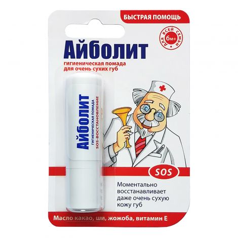 Айболит помада губная гигиеническая SOS-восстановление 2,8г