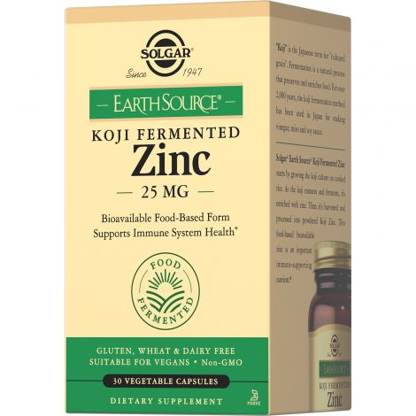Солгар Цинк в ферментированной культуре Коджи капс. 25мг №30 №2