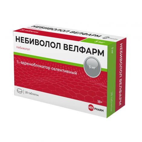 Небиволол Велфарм таб. 5мг №28