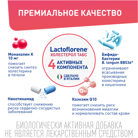 Лактофлорене Холестерол таб. 1100мг №30 №4