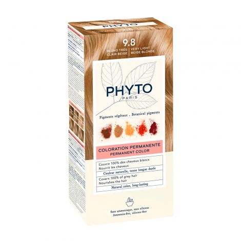 Phytosolba Phyto Hair Color крем-краска для волос тон 9.8 очень светлый бежевый блонд 50/50/12мл